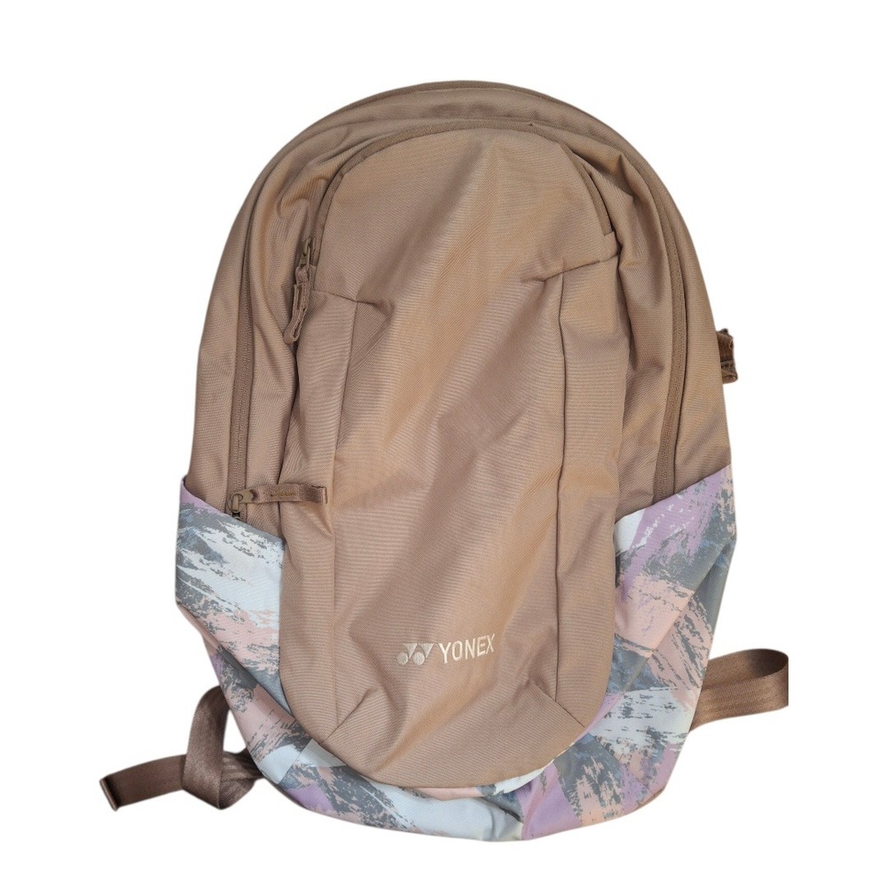 Yonex Backpack Mocha Brown Abstract Print 22L Sports Gym Bag Womens‎ BAG2368S